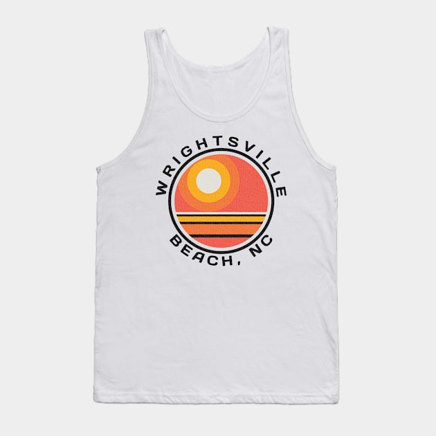 Wrightsville Beach, NC Summertime Vacationing Sunrise Tank Top by Contentarama